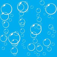 wat bubbels onder water vector