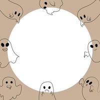 schattig eng geest voor halloween eng eng vector