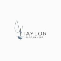 taylor logo icoon ontwerp vector