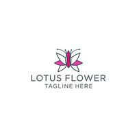 lotus bloem logo icoon ontwerp vector
