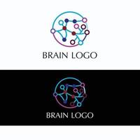 hersenen logo icoon vector beeld