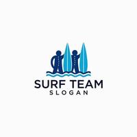 surfing logo icoon ontwerp vector