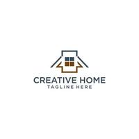 creatief huis logo icoon vector beeld