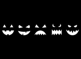 onheil halloween gezicht vector ontwerp illustratie geïsoleerd Aan wit achtergrond