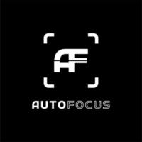 initialen brief een f voor auto focus logo ontwerp vector