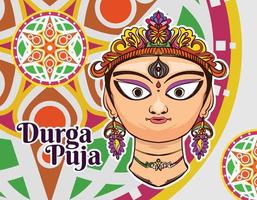 buitenshuis banier voor durga puja festival dag. premie banier sjabloon vector