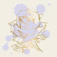 hand- getrokken roos. vector illustratie. wijnoogst tatoeëren stijl roos. bloem motief schetsen voor ontwerp. inkt illustratie geïsoleerd.
