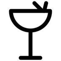 cocktail icoon, nieuw jaar thema vector