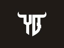 eerste yq stier logo ontwerp. vector