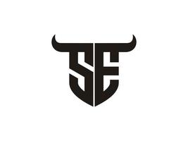 eerste se stier logo ontwerp. vector