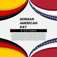 Duitse Amerikaans dag vector