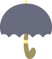 paraplu vlak kleur stijl vector