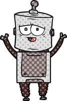tekenfilm robot karakter vector