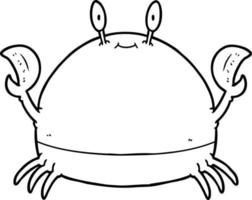 tekenfilm krab karakter vector