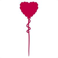 geïsoleerd Valentijn ballon vector