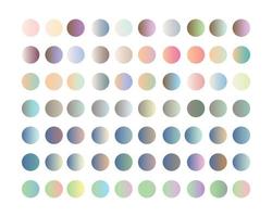 pastel lineair helling kleur pak cirkels verzameling voor appjes, ui, ux, web ontwerp, spandoek, enz. pastel helling pak vector