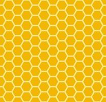 honingraat achtergrond. bijenkorf naadloos patroon. vector illustratie van vlak meetkundig structuur symbool. zeshoek, zeshoekig raster, teken of mozaïek- cel icoon. honing bij bijenkorf, gouden oranje geel.