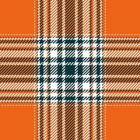 plaid controleren patroon. naadloos kleding stof textuur. Schotse ruit textiel afdrukken. vector