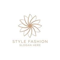 mode stijl logo icoon ontwerp sjabloon. luxe, vector. vector