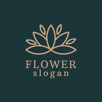 bloem logo icoon ontwerp sjabloon. luxe, vector. vector