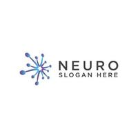 neuro logo icoon ontwerp sjabloon. luxe, vector. vector