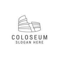 colosseum taart logo icoon ontwerp sjabloon. luxe, vector. vector