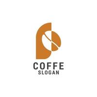 koffie logo icoon ontwerp sjabloon. luxe, vector