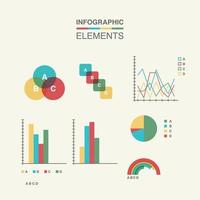 kleurrijke infographic elementen vector