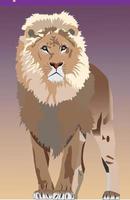 Afrikaanse mannetje leeuw in vector