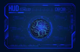 modern hud technologie scherm paneel vector