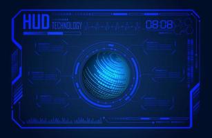 modern hud technologie scherm paneel vector