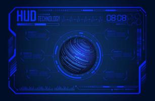 modern hud technologie scherm paneel vector