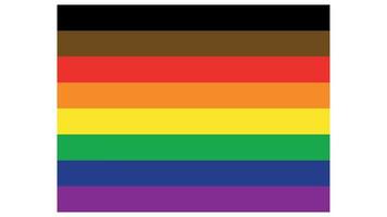 Philadelphia trots vlag, lgbt gemeenschap. vlak ontwerp. stedelijk cultuur behang en achtergrond vector