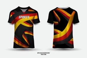 fantastisch jersey-ontwerp geschikt voor sport, racen, voetbal, gaming en esports vector