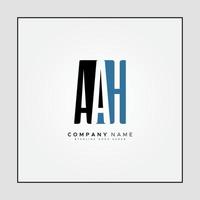 gemakkelijk bedrijf logo voor eerste brief aah - alfabet logo vector