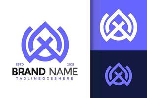 een brief laten vallen logo ontwerp, merk identiteit logos vector, modern logo, logo ontwerpen vector illustratie sjabloon