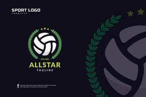 volleybal club logo, volleybal toernooi emblemen sjabloon. sport team insigne vector ontwerp