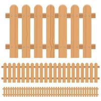 houten hek geïsoleerd vector