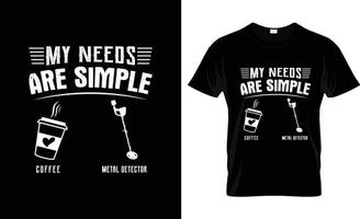 metaal detector t-shirt ontwerp, metaal detector t-shirt leuze en kleding ontwerp, metaal detector typografie, metaal detector vector, metaal detector illustratie vector