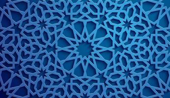 Islamitisch ornament vector , Perzisch motieff . 3d Ramadan Islamitisch ronde patroon elementen . meetkundig circulaire sier- Arabisch symbool vector . blauw achtergrond