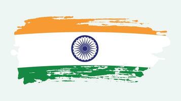 Indisch hand- verf kleurrijk vlag vector
