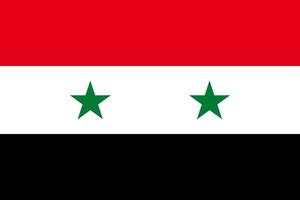 vlag van Syrië. symbool van onafhankelijkheid dag, souvenir voetbal spel, knop taal, icoon. vector