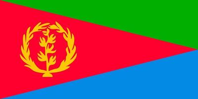 vlag van eritrea. symbool van onafhankelijkheid dag, souvenir sport spel, knop taal, icoon. vector