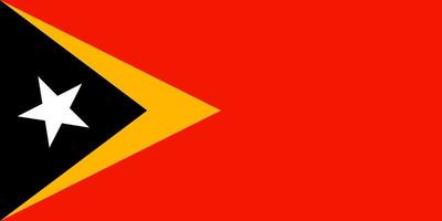 vlag van oosten- Timor. symbool van onafhankelijkheid dag, souvenir sport spel, knop taal, icoon. vector