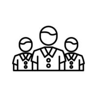 team vector pictogram