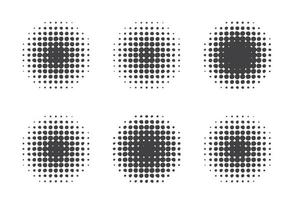 halftone circulaire achtergrond reeks vector