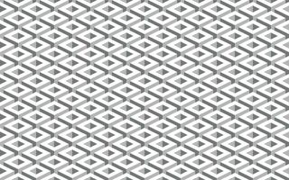 zwart en wit naadloos vector meetkundig patroon. monochroom herhalen patroon. driedimensionaal optisch abstract achtergrond met doorboord kubussen.