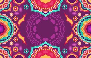 kleurrijk diwali rangoli achtergrond vector