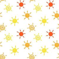 vector patroon met verschillend zonnen
