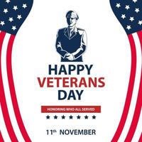 Amerikaans achtergrond. geschikt naar gebruik Aan gelukkig veteranen dag vector